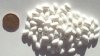 100 9x6mm Acrylic White Ovals